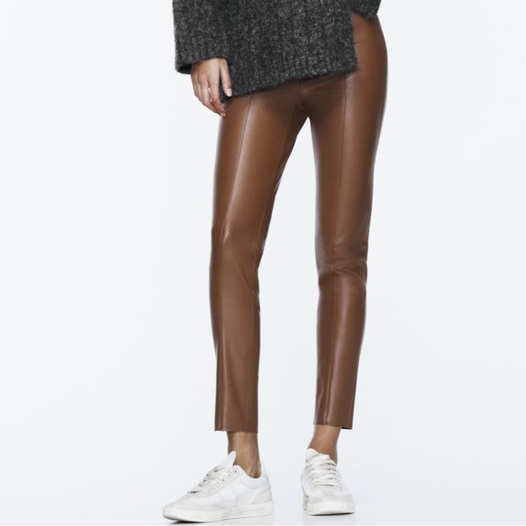 Zara faux leather leggings - Picture 1 of 4